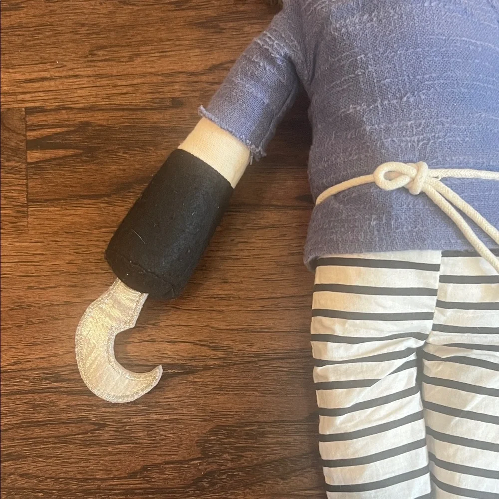 Pottery Barn Kids Pirate Plush with Blue and Black Outfit